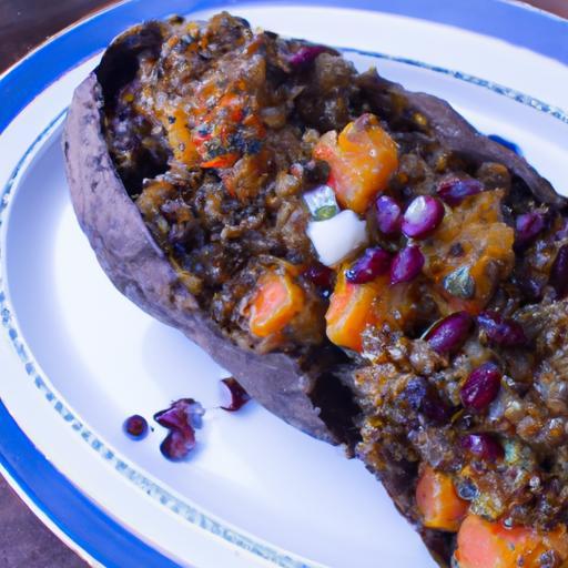 Hearty Quinoa & Black Bean Stuffed Sweet Potatoes Recipe