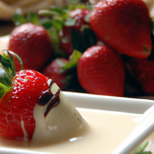 Decadent White Chocolate Dipping Sauce for Juicy Strawberries