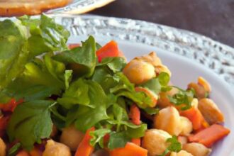 Zesty Carrot & Chickpea Salad with Fresh Parsley Lemon Burst