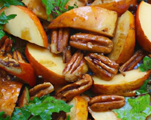 Apple Pecan Holiday Salad with Cozy Fall Spice Dressing