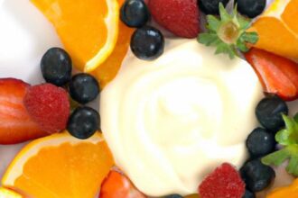 Sweet & Savory: Fruit Kabobs Paired with Creamy Yogurt Dip
