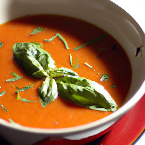 Velvety tomato Basil Soup: A Comforting Classic Recipe