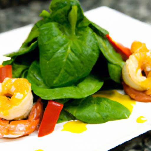 Savory Shrimp & Spinach Rolls with ‍Roasted Red Pepper flair