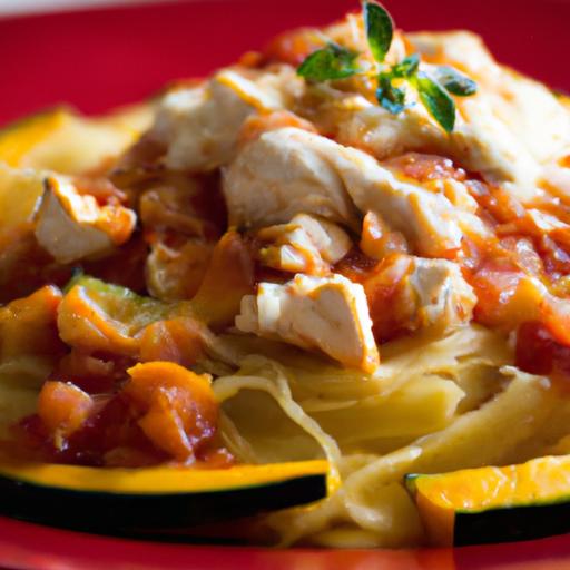 Twist on‍ Classic Pasta: Spaghetti Squash with Chicken & Marinara