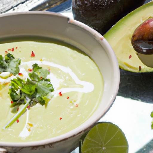 Chilled Avocado Soup: Creamy, Zesty Lime delight