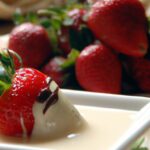 Decadent White Chocolate Dipping Sauce for Juicy Strawberries