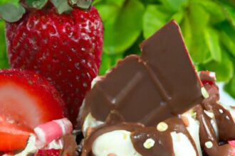 Indulge in the Decadence of the Chocolate Dipped Strawberry Blizzard