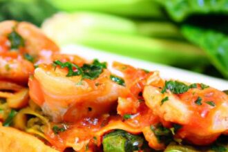 Savory Shrimp & Spinach Pasta Rolls with Roasted Red Flair