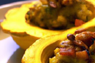 Golden Goodness: A Guide to Stuffed Delicata Squash