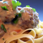 Savor Swedish Meatballs with Creamy Egg Noodles Delight