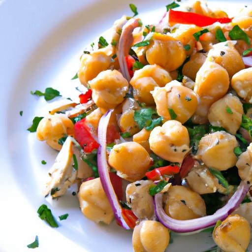 Protein-Packed Perfection: Chicken and Chickpea Salad Delight