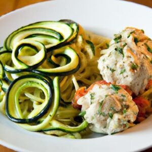 Wholesome Turkey Meatballs with Fresh Zucchini Noodles Delight