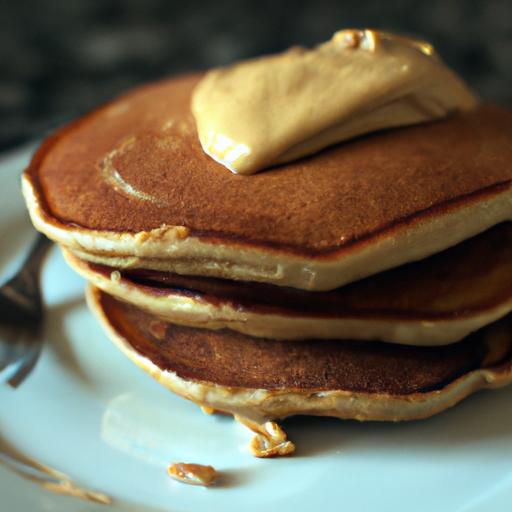 Nutritious ‍Morning Boost:⁢ Whole-Grain⁤ Pancakes with Peanut ​Butter
