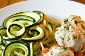 Wholesome Turkey Meatballs with Fresh Zucchini Noodles Delight