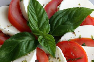 Fresh & Flavorful: The Perfect Tomato Basil Mozzarella Salad
