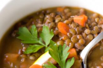 Hearty Lentil Soup with Carrots and Celery: A Nutritious Classic