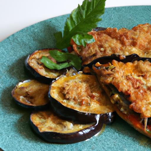 Crispy Eggplant Parmesan with a Nutty Almond Flour Crust