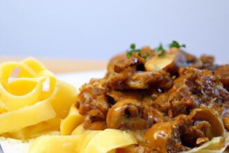 Whip Up Speedy Sausage Stroganoff Tagliatelle Delight