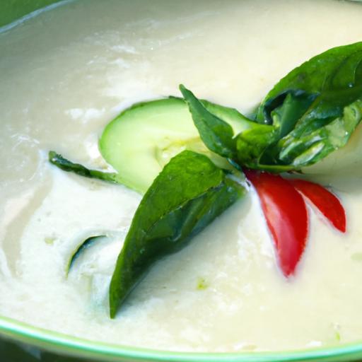 Chill and Spice: Discover Cold Thai Cucumber Soup Delight