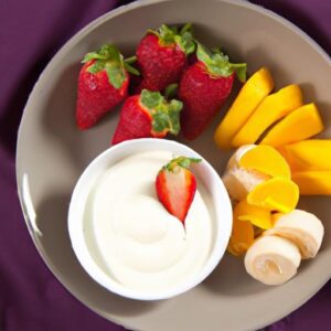 Fresh & Fun: Fruit Kabobs Paired with Creamy Yogurt Dip