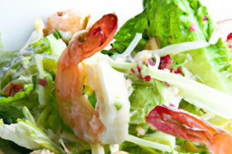 Refreshing Shrimp Salad with Crisp Lettuce: A Flavorful Delight