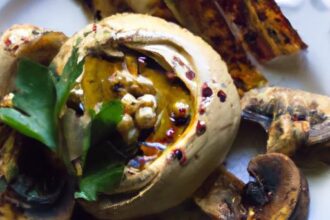 Savor the Flavor: Grilled Portobello Mushrooms with Hummus