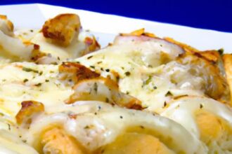 Savor the Flavor: Chicken Alfredo Garlic Bread Pizza Delight