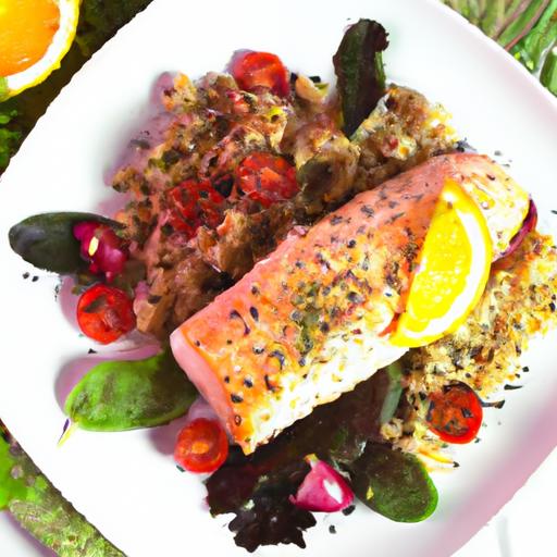 Savor Healthy Flavor: Grilled Salmon & Quinoa Salad Delight