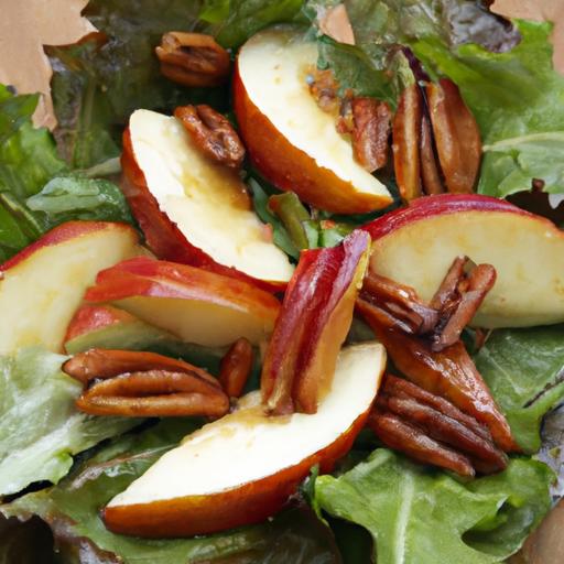 Apple ⁢Pecan Holiday Salad with Warm Fall Spice Dressing