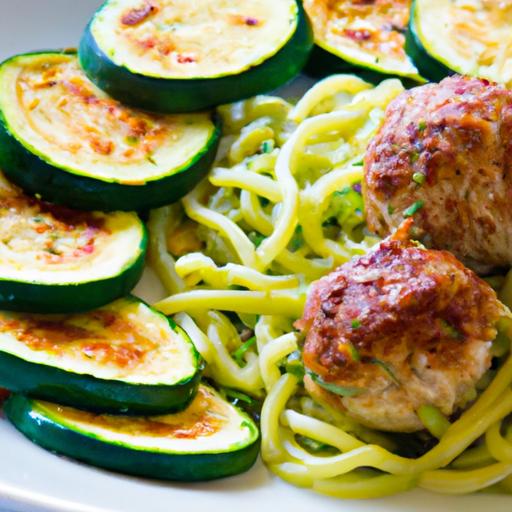Wholesome Turkey Meatballs Paired with ​Zesty Zucchini Noodles