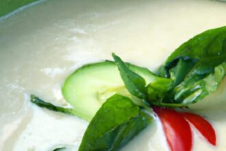 Chill and Spice: Discover Cold Thai Cucumber Soup Delight