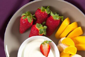 Fresh & Fun: Fruit Kabobs Paired with Creamy Yogurt Dip