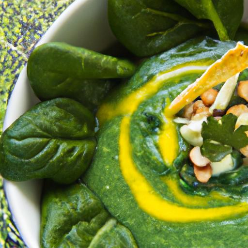 Refreshing Chilled green Gazpacho: Spinach's Cool Twist