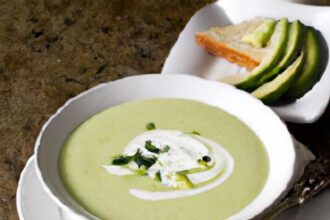 Ultra-Creamy Avocado Cucumber Soup: Light & Refreshing Delight
