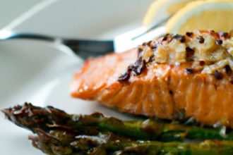 Savor the Perfect Harmony: Baked Salmon Meets Roasted Asparagus