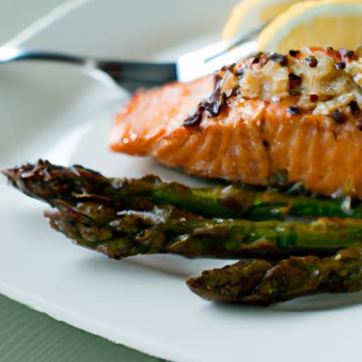 Savor the Perfect Harmony: Baked Salmon Meets Roasted Asparagus