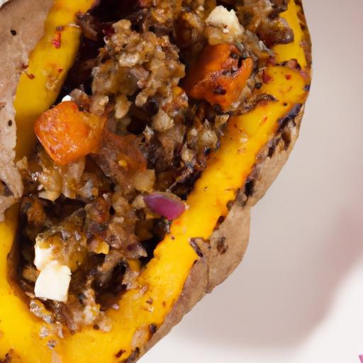 Nutritious Bliss: Quinoa & Black Bean Stuffed Sweet Potatoes
