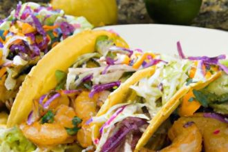 Zesty Shrimp Tacos with Crunchy Slaw: A Flavor Fiesta