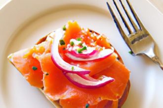 Savor the Classic Open-Faced Lox Sandwich Delight