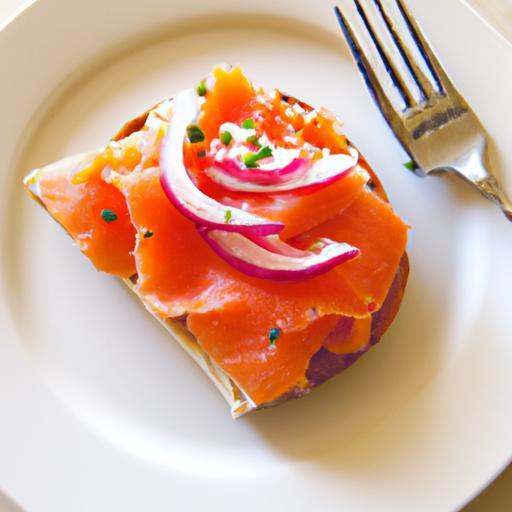 Savor the Classic Open-Faced Lox Sandwich Delight
