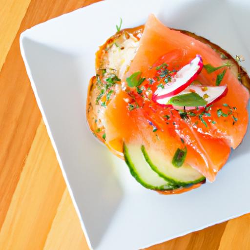 Savor the Classic Open-Faced Lox Sandwich Delight