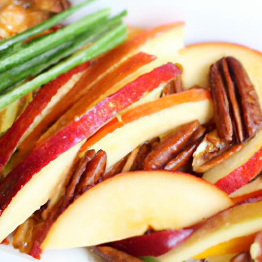 Festive Apple Pecan Salad with Warm fall Spice Dressing