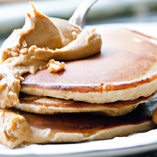 Wholesome Morning Boost: Whole-Grain Pancakes ‍with Peanut Butter