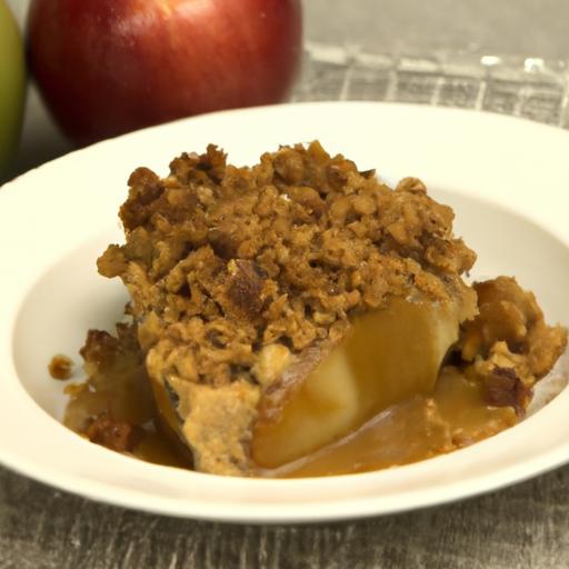 Indulge in the Irresistible Charm of Caramel Apple Crumble