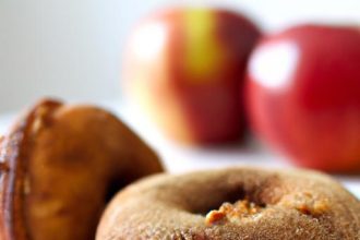 Apple Donuts: Almond Butter & Raisin Snack Delight
