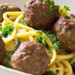 Savory Swedish Meatballs Served Over Tender Egg Noodles