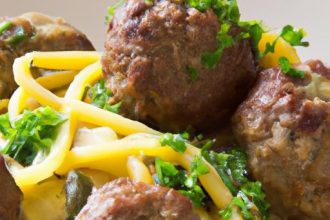 Savory Swedish Meatballs Served Over Tender Egg Noodles