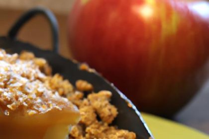 Indulge in the Irresistible Charm of Caramel Apple Crumble